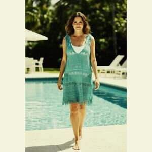 OP XL (15-17) Swimsuit Cover in Mystical Aqua (Women 12-14)